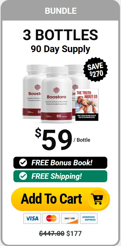 Boostaro three bottles order