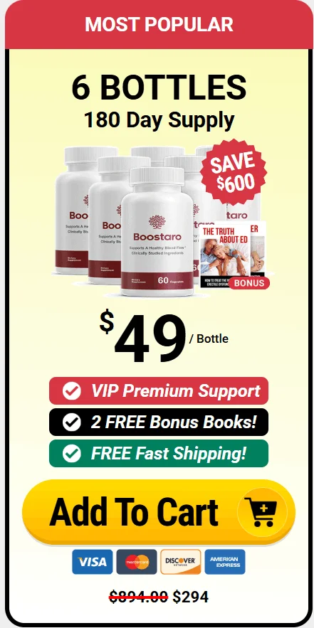 Boostaro 6 bottles